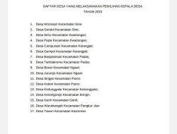 List 11 Kecamatan