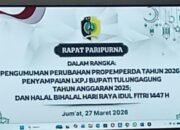 PENYAMPAIAN LKPJ BUPATI TULUNGANGUNG  TAHUN 2025 DAN PERUBAHAN PROPEMPERDA  TULUNGAGUNG.
