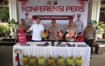 Polres Pasuruan Ungkap Kasus Penyalahgunaan LPG Subsidi, Dua Tersangka Diamankan