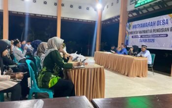 MUSYAWARAH PEMBENTUKAN PANITIA PENGISIAN BPD TAHUN 2026 DI DESA BONO KECAMATAN BOYOLANGU.