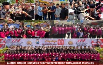 Prank Hari Bhayangkara, PJU Polda Jatim, Polrestabes & Polres Pelabuhan Tanjung Perak Keluar Hadapi Massa AMI, Ujungnya Malah Potong Kue