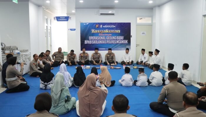 Polres Nganjuk Tandai Operasional Gedung BPKB Baru dengan Tasyakuran dan Santunan Anak Yatim