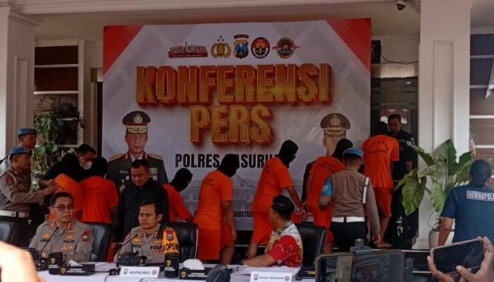 Polres Pasuruan Ungkap 5 Kasus Kekerasan di Jalur Malang–Surabaya, 7 Tersangka Diamankan