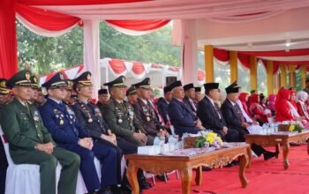 Bupati Madiun Memimpin Upacara Peringatan HUT ke-81 Kemerdekaan Republik Indonesia di Alun-Alun Reksogati Caruban