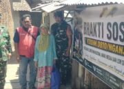 Semarak HUT ke-81 RI: Kodim 0810/Nganjuk Gandeng Insan Pers,LSM dan Mahasiswa Door-to-Door Bagikan Ratusan Paket Sembako