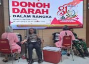 Polres Nganjuk Ambil Bagian dalam Aksi Donor Darah di Harlah Kejaksaan ke-81