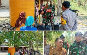 Gerak Cepat Mengatasi Kekeringan, Kodim 0810/Nganjuk dan IJTI Salurkan Bantuan Air Bersih ke Desa Pule