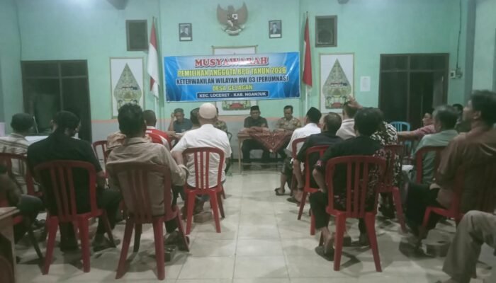 Pemilihan Pengurus BPD Tahun 2026 Wilayah Perwakilan RW 3 Perumnas Desa Gejagan Berlangsung Meriah dan Kondusif